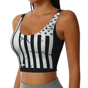 Sujetador Deportivo de Yoga para Mujer, Cuello en U, Cintura Alta, Sublimación, Spandex, Poliéster, Soporte Frontal Alto, Transpirable, Ligero, Ecológico - Product Image 6