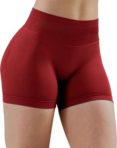 Active Gym Spandex Pantalones cortos de compresión de yoga elásticos Bolsillos laterales Patrón sólido Diferentes colores-Las mejores mallas para yoga elástico - Product Image 1