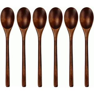 Cuchara agitadora de madera de Venta caliente Cuchara de hielo de mango largo Cuchara de café agitadora de miel Cubiertos de exportador indio - Product Image 4