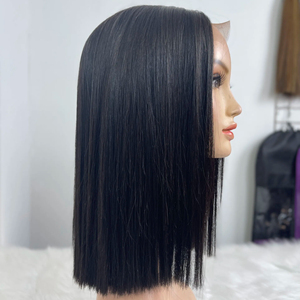 Venta al por mayor 100% Extensiones de Cabello Liso de Hueso Vietnamita Proveedor Mujeres Negras Peluca de Cierre de Encaje Rizado Pelucas de Extensión de Cabello Humano - Product Image 1