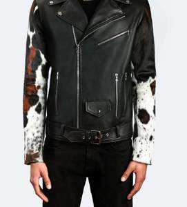 Blouson aviateur polyvalent en cuir de vachette pour l'hiver - Imperméable, coupe-vent, respirant et écologique - Product Image 3