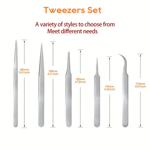 แหนบขนตาปลอมที่มีความแม่นยำแบบไม่ใช่แม่เหล็กแบบมืออาชีพแหนบแบบอุตสาหกรรมสำหรับงานหัตถกรรมอิเล็กทรอนิกส์เคลื่อนที่ - Product Image 4