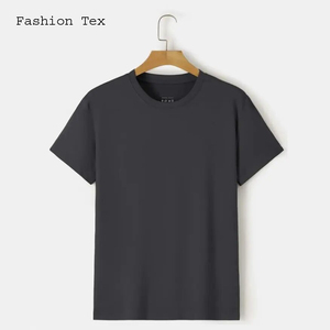 T-shirt de sport à la mode en pur coton 100% de haute qualité T-shirt décontracté à manches courtes T-shirt décontracté uni pour hommes - Product Image 4