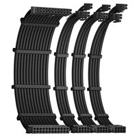 Kit d'extension de câblage PSU gainé 16AWG, 24 broches, double EPS, 3xPCIe