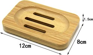 Paquete de 2 jaboneras de bambú, barra ranurada, jabonera, protector de madera, caja de jabón para baño, bandeja para manualidades - Product Image 6
