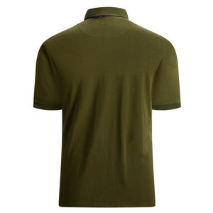 Hombres de alta calidad para Polo camiseta logotipo personalizado impreso manga corta Top tejido sólido patrón personalizado al por mayor - Product Image 4