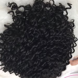 100% Extension de cheveux humains vierges bruts Curl profond droite cheveux vietnamiens frontale dentelle toupet femmes noires courte longueur suisse HD - Product Image 4