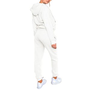 Ensemble de survêtement pour femme, mode hiver 2025, sweat-shirt à capuche épais et zippé, écologique, manches longues, jogging, entraînement, salle de sport - Product Image 2