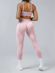 เลกกิ้งเอวสูงสำหรับผู้หญิงเลกกิ้งผ้ายืดยาวถึงข้อเท้ารุ่นพื้นฐาน - Product Image 5