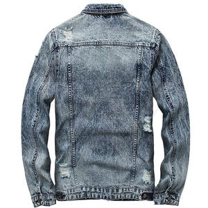 Col rabattu Offre Spéciale hommes Jeans veste grande taille Jeans veste d'hiver utilisation extérieure hommes Jeans veste - Product Image 2