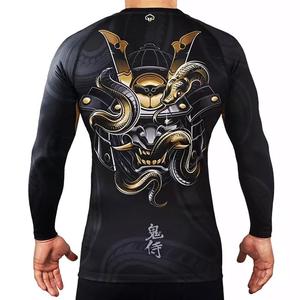 Vente en gros de t-shirts à manches longues personnalisés pour MMA, logo personnalisé en couleur, 100% polyester, vêtements de sport de haute qualité pour hommes, Sialkot - Product Image 6