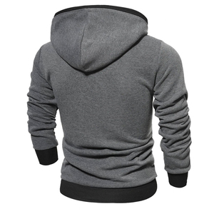 Ropa de hombre, sudaderas con capucha de talla grande, ropa de calle, servicio OEM, diseño personalizado con cremallera, nuevo estilo de moda, sudaderas con capucha de lana para hombre - Product Image 2