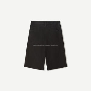 กางเกงขาสั้นลำลองสไตล์สปอร์ตสำหรับผู้ชาย ผ้าฝ้าย 100% สีพื้น แต่งลาย ทรงหลวม - Product Image 2