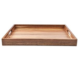 Plateau de service rectangulaire en bois fait à la main pour la maison, le bureau, l'organisation, les plateaux de service décoratifs au meilleur prix - Product Image 4