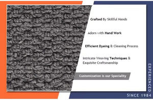 ขนแกะทอมือและนักวิ่งผ้าฝ้ายราวิสีแอนทราไซต์มีขนาด70x180ซม. สำหรับตกแต่งห้องโถงห้องนอนและห้องนั่งเล่น - Product Image 5