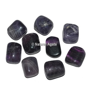 Pierres Roulées en Fluorite Violette Naturelle Polie en Gros, Cristal de Guérison, Pierre de Poche, Fournisseur et Fabricant en Gros - Product Image 1