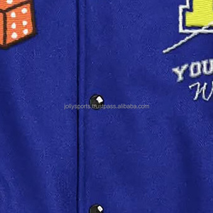 Premium Quality Customized Logo Hooded Canvas Letterman Varsity Jacket with <b>Long</b> Sleeves for Men - Product Image 5