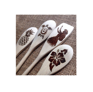 Cuillère de cuisine en bois au design moderne Ustensiles de cuisine faits à la main Outils Ustensiles écologiques Ustensiles de cuisine Cuillère de cuisine - Product Image 4