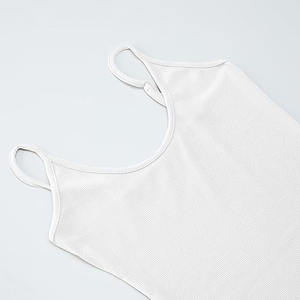 Cropped Women's Solid Tank Top Fitness Streetwear Algodón Sin mangas Casual Custom Logo Tank Top Mujeres - Product Image 4