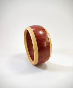 กำไลข้อมือไม้ดีไซน์ไม่เหมือนใครมีความรับผิดชอบกำไลข้อมือไม้กำไลข้อมือทำด้วยมือกำไลข้อมือไม้ขนาดตามสั่ง - Product Image 1