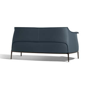 Sofá de 2 Plazas Archibald, Cuero Genuino y Artificial, Extensible y Tapizado, Juego de Muebles para el Hogar, Elegante y Asequible - Product Image 5