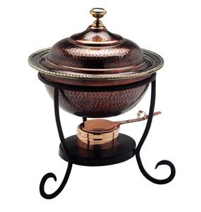 New Arrival Hotel Stainless Steel <b>Food</b> <b>Warmer</b> Chafing Dish With Lid Holder 8L Gold Buffet Dishes Alcohol Stove Chafing Dish - Product Image 1