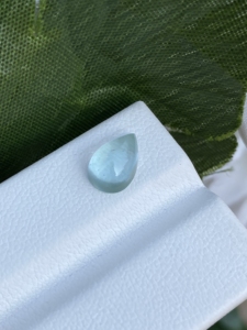Impresionante PIEDRA DE cabujón con forma de pera Aguamarina de Color superior Natural con buen brillo, piedras preciosas sueltas para hacer joyas de 1,67 quilates - Product Image 2
