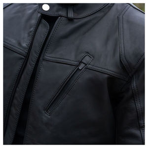 Veste de moto en cuir pleine fleur aniline de qualité supérieure, fabriquée sur mesure par le fabricant, pour motards urbains - Product Image 6