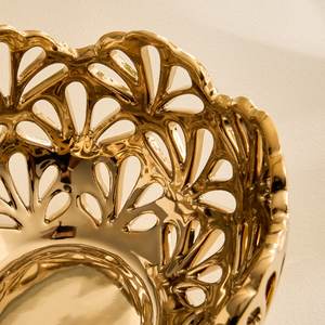 Moderno Tazón Decorativo Metálico Perforado para Regalos de Z U Handicraft - Product Image 2