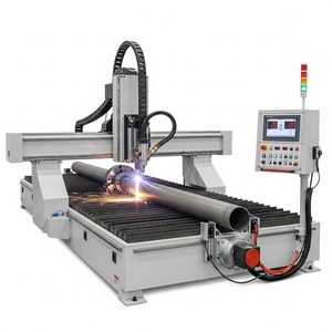 Machine de découpe de tubes au plasma CNC, moteur servo automatique, 380V, découpe de métaux industrielle, précise, fiable, facile à utiliser - Product Image 2