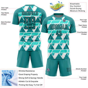 Proveedor de uniformes de fútbol al por mayor, conjuntos de camisetas de fútbol personalizadas, ropa deportiva ligera de secado rápido para entrenamientos y torneos - Product Image 2