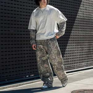 Men's <b>Baggy</b> Sweatpants with Graphic Print Winter Streetwear Loose-Fit Knitted <b>Joggers</b> Workout Pants Pockets Digital Printing - Product Image 4