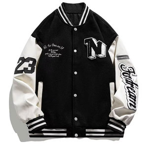Manufacturer Varsity Wholesale High Quality Letterman <b>Jacket</b> <b>Men</b> Custom Vintage Streetwear Winter Button <b>Jacket</b> - Product Image 1