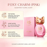 Parfum féminin floral aldéhydé 100 ml, élégant, Fox OEM, logo personnalisé, marque privée, vente en gros