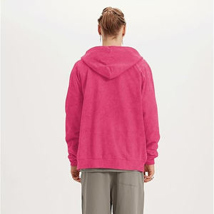 Fashion Acid Wash Zipper Hoodies <b>Men</b> Custom Branding Oversized Streetwear <b>Zip</b> <b>Up</b> Hooded Sweatshirts Bulk Order Supply - Product Image 4