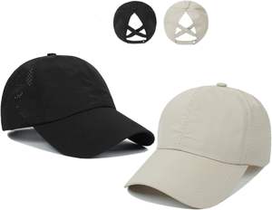 Casquette de baseball à bord court, chapeau d'entraînement à bord court uni réglable chapeau de pêche athlétisme chapeau de camionneur maille - Product Image 4