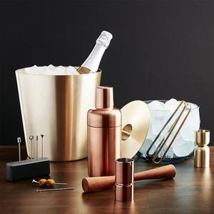 Antique-look Copper <b>Ice</b> <b>Bucket</b> with Hammered Finished & Designed for Classic Decor and Upscale Entertaining Events - Product Image 6