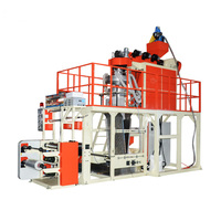 Machine de soufflage de film extrudé à trois couches Dexinda ABC, équipement de coextrusion haute efficacité pour sacs d'expédition en plastique