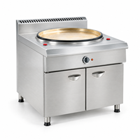 Four à Shengjian électrique commercial rotatif avec armoire, en acier inoxydable, pour la cuisson de pains frits, idéal pour les restaurants de snacks