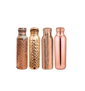 Low MOQ Natural Copper Water <b>Bottle</b> Best Finishing Ayurveda Health Benefits Customized Design Copper Water <b>Bottle</b> For Sale - Product Image 3