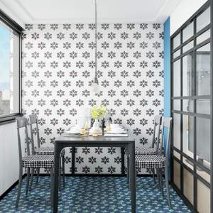 Carreaux de ciment 190x190mm, carreaux hexagonaux artistiques modernes pour murs extérieurs, surfaces durables - Product Image 3