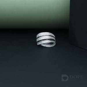 Boda Fiesta 14KT Oro Diamante Anillo Moda Enfocado para Cada Día Especial - Product Image 2