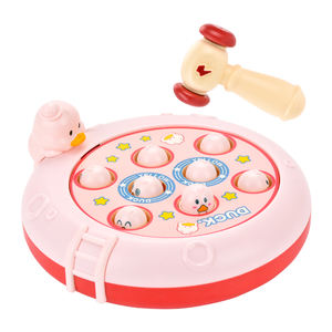 Marteaux interactifs pour bébé battant un hamster jeu de bureau 2 enfants joueurs amusement dessin animé frapper une taupe jeu jouet avec effet sonore - Product Image 1
