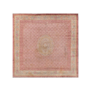 Alfombras de Lana Anudadas a Mano Aalam, Rectangulares, con Medallón Abstracto Rojo Naranja, para Decoración del Hogar, Sala de Estar, Entrada, Pasillo - Pae-5953 - Product Image 1