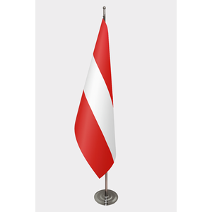 Personnalisé # 3x5 pieds #   Drapeau d'Autriche - Officiel, pour intérieur/extérieur, avec mât en aluminium, impression numérique, logo personnalisé, coton, nylon, plastique - Product Image 1
