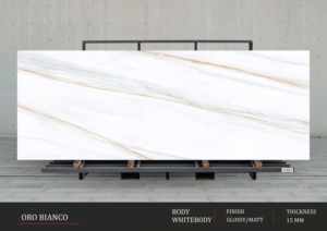 Style d'intérieur urbain haut de gamme obtenu avec des dalles de porcelaine grises à haute brillance de 1200x3200 mm - Product Image 5