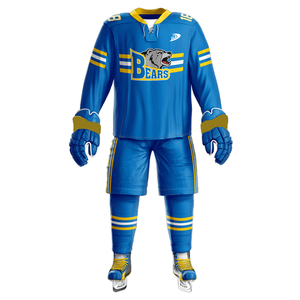 Tenues de hockey sur glace respirantes fabriquées au Pakistan avec impression par sublimation personnalisée, 100 % polyester, design personnalisé pour hommes adultes - Product Image 1