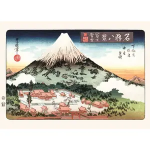 Impresión Artística de Utagawa Toyokuni II, Nieve Nocturna, Kunstdruck - Product Image 1