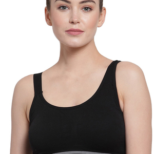 Soutien-gorge de sport à fort impact pour femmes 2025, doux, respirant, débardeur confortable, soutien-gorge de course push-up, haut de fitness sans couture en blanc et noir - Product Image 1