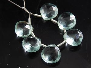 Iolite azul cuarzo lágrima forma de corazón facetado cuentas sueltas naturaleza cristal pendientes par joyería al por mayor - Product Image 6